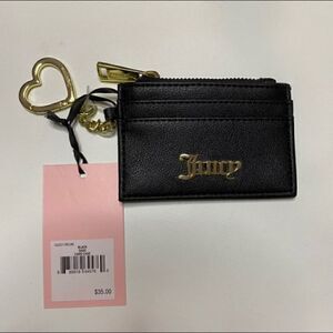 NWT Juicy Couture black sage wallet / card holder